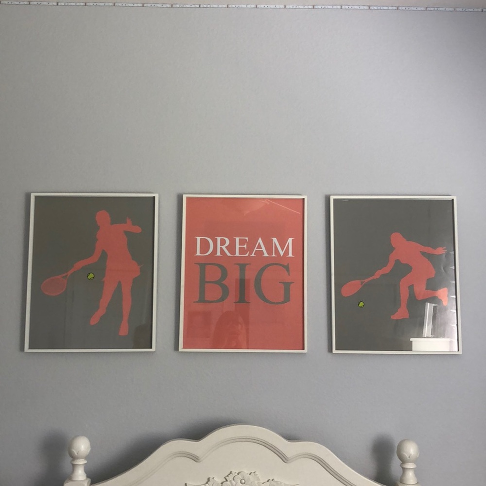 Tennis Prints 16 x 20 ( frames not included)